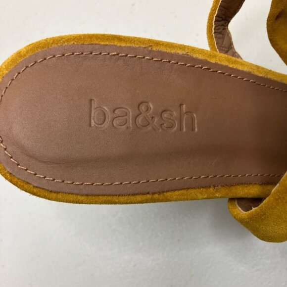 ba&sh Cidney Suede Ankle Tie Sandals - Picture 8 of 12